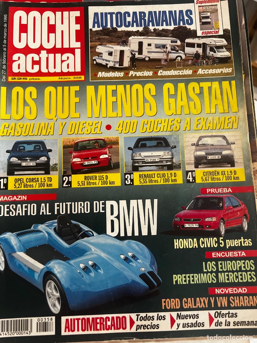 Coches: COCHE ACTUAL. N&ordm; 358. A&Ntilde;O 1995. LOS QUE MENOS GASTAN. DESAF&Iacute;O AL FUTURO DE BMW. LEER