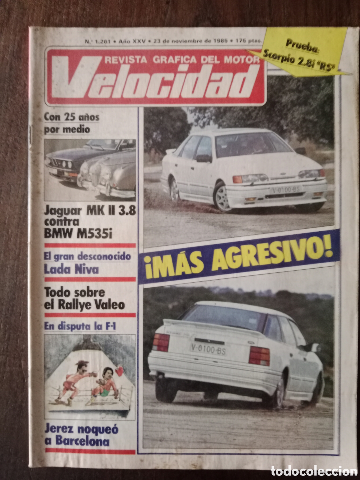 Coches: Revista velocidad n. 1261 de 1985 autom&oacute;vil Ford