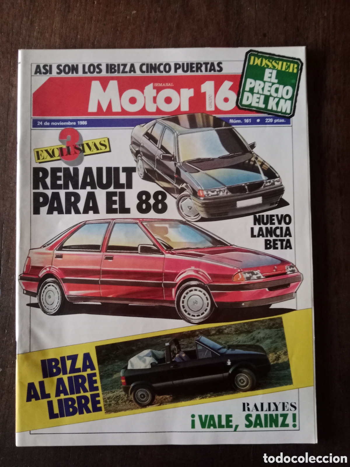 Coches: Revista motor 16 n. 161 de 1986 automovil Renault