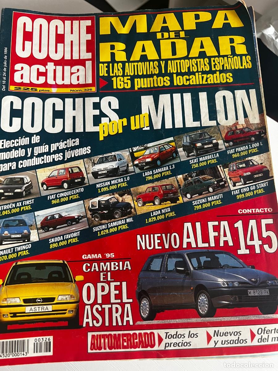 Coches: COCHE ACTUAL. N&ordm; 326. JULIO 1994. COCHES POR UN MILLON. CITROEN AX FIRST. FIAT CINQUECENTO.