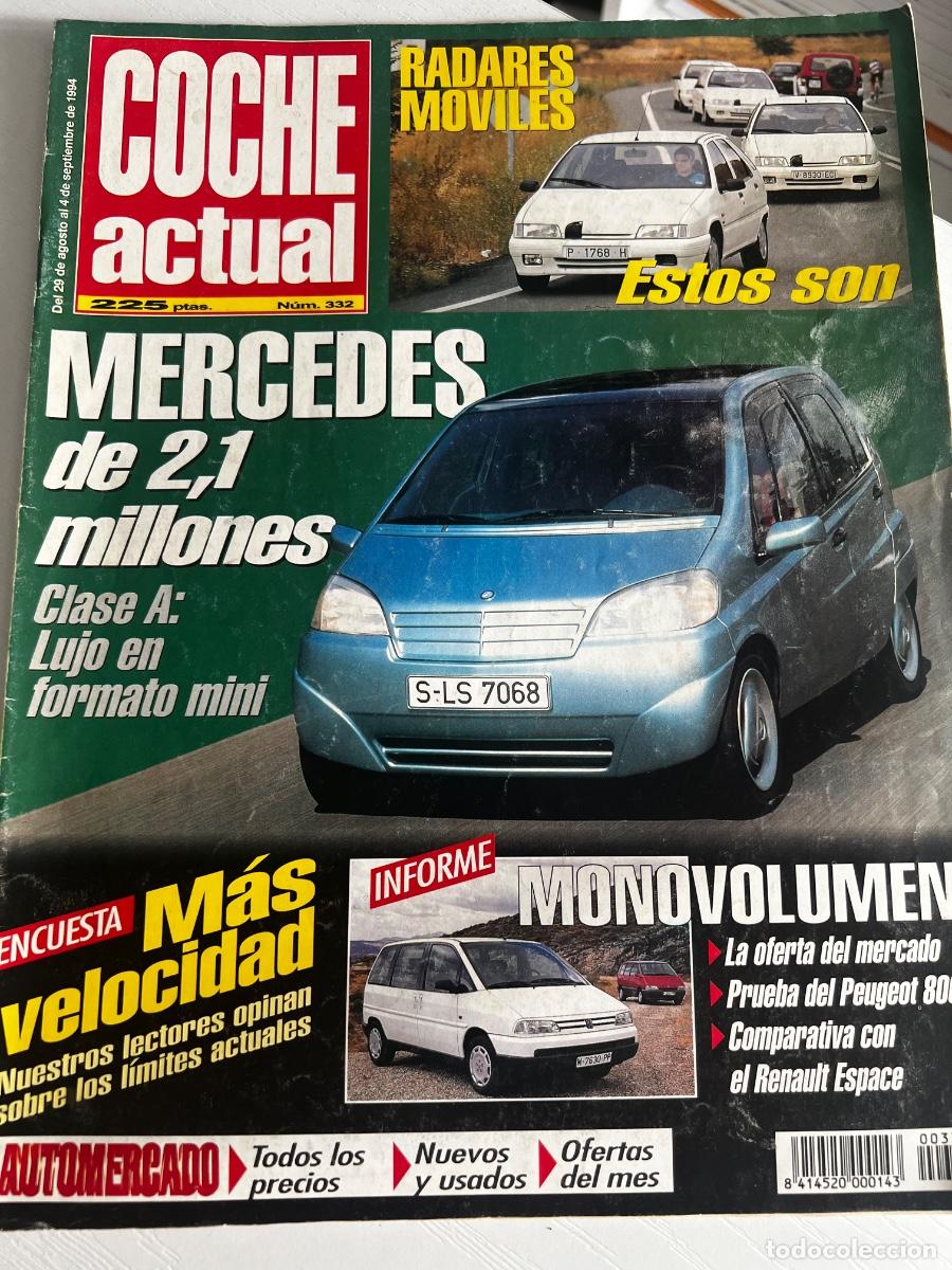 Coches: COCHE ACTUAL. N&ordm; 332. SEPTIEMBRE 1996. PEUGEOT 806 2.0 ST. RENAULT ESPACE. MITSUBISHI ESPACE. LEER