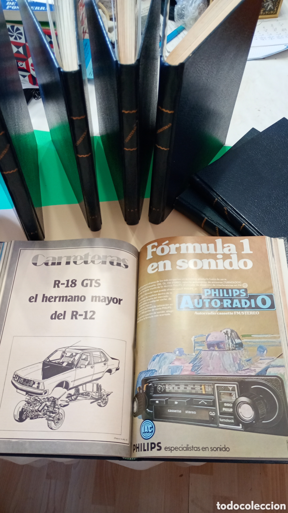 Coches: Revista Carreteras, 36 n&uacute;meros encuadernados (1975 a 1979)