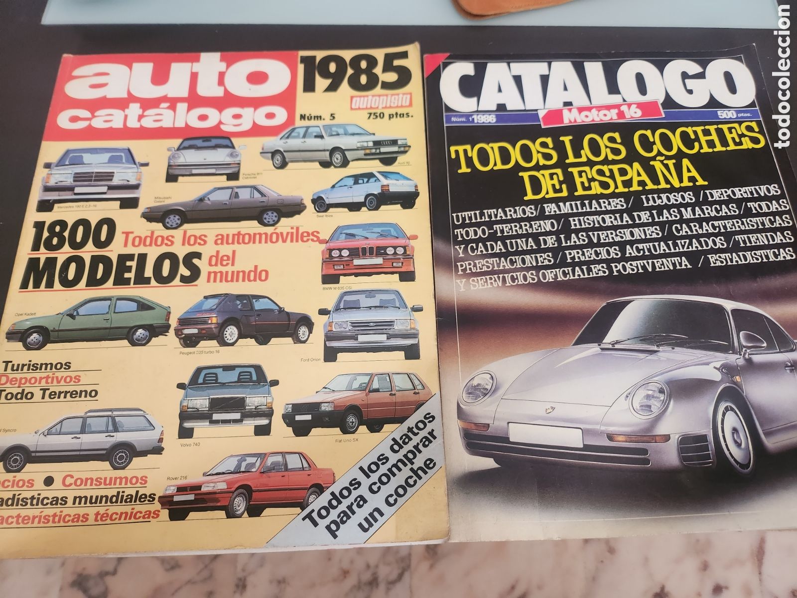 Coches: Lote 2 CATALOGOS 1985 - 1986 N&ordm; 5 AUTOPISTA - RENAULT CITROEN SEAT PORSCHE FERRARI MERCEDES BMW ALFA