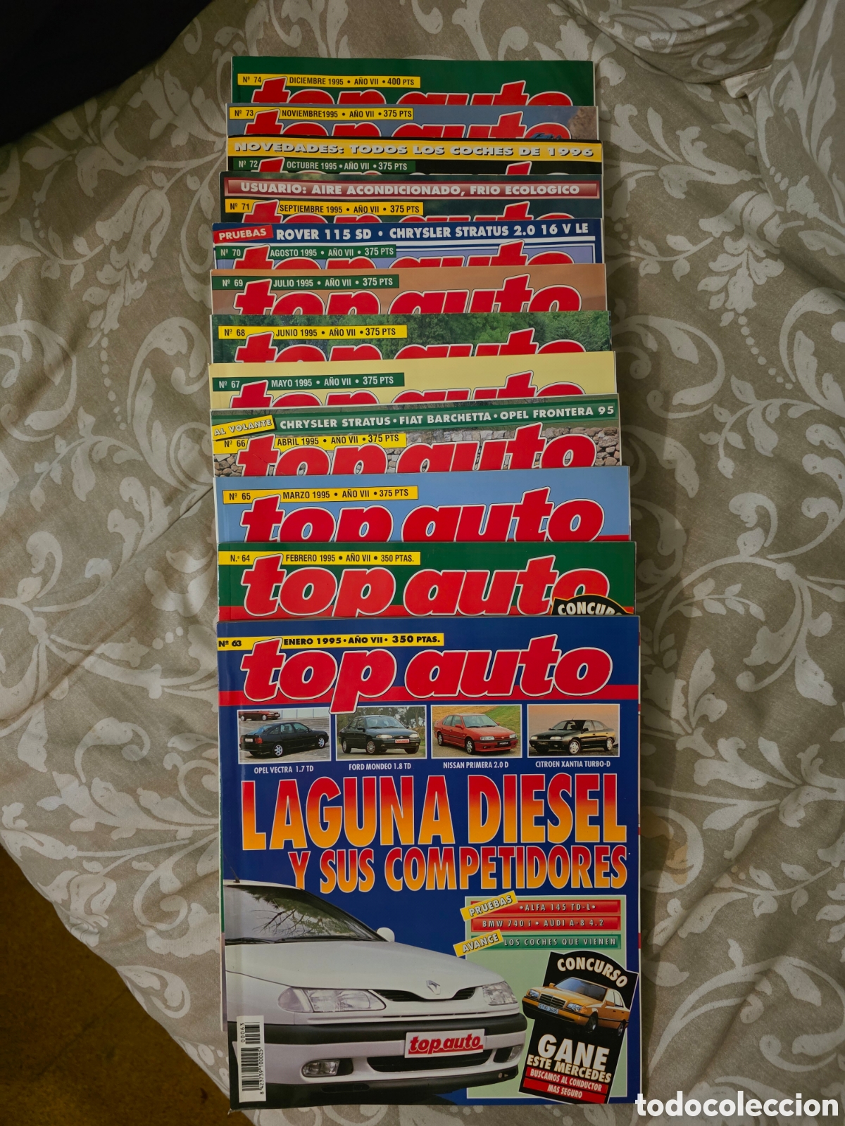 Coches: Lote 12 Revistas Top Auto (A&ntilde;o 1995 Completo - N&uacute;meros 63 al 74)