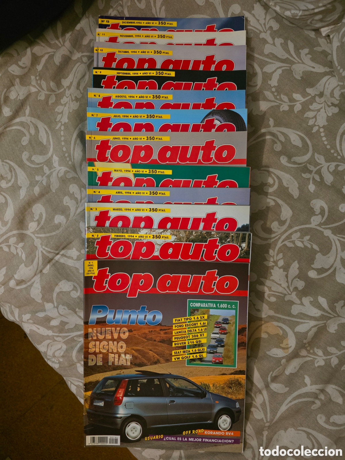 Coches: Lote 12 Revistas Top Auto (A&ntilde;o 1994 Completo - N&uacute;meros 1 al 12)