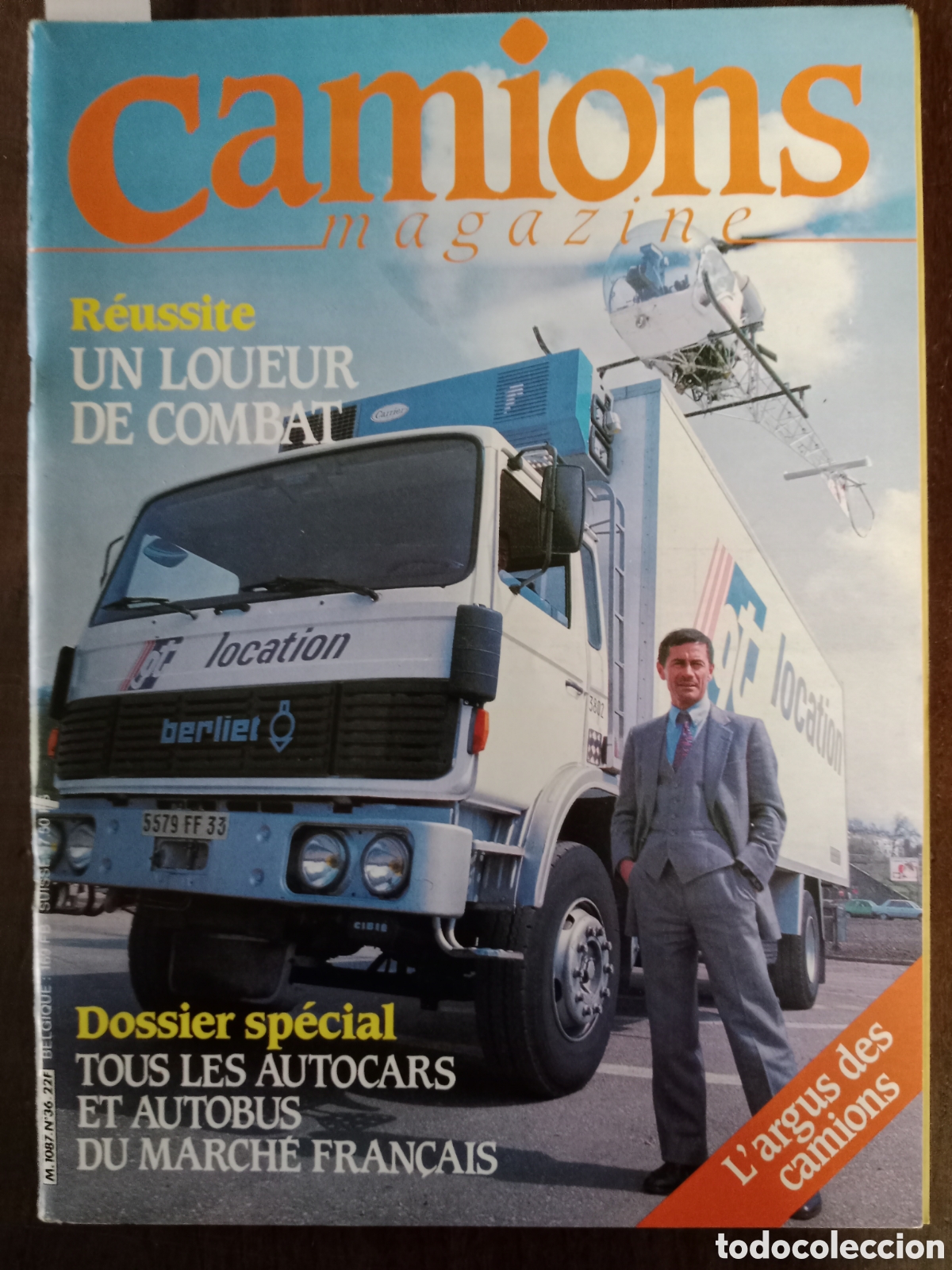 Coches: Revista camions n. 36 de 1986 cami&oacute;n