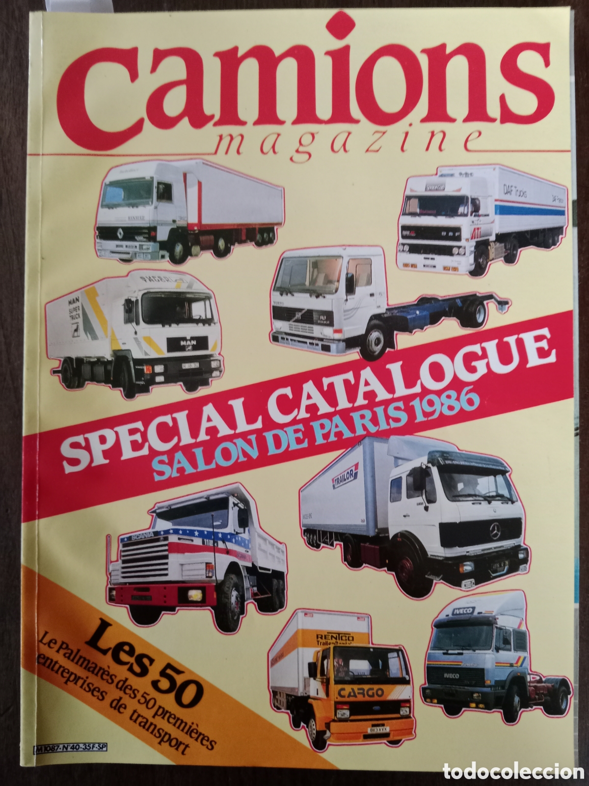 Coches: Revista camions n. 40 de 1986 cami&oacute;n