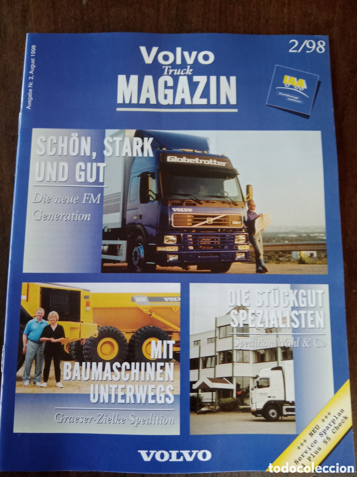 Coches: Revista magazin volvo truck n. 2 de 1998 cami&oacute;n