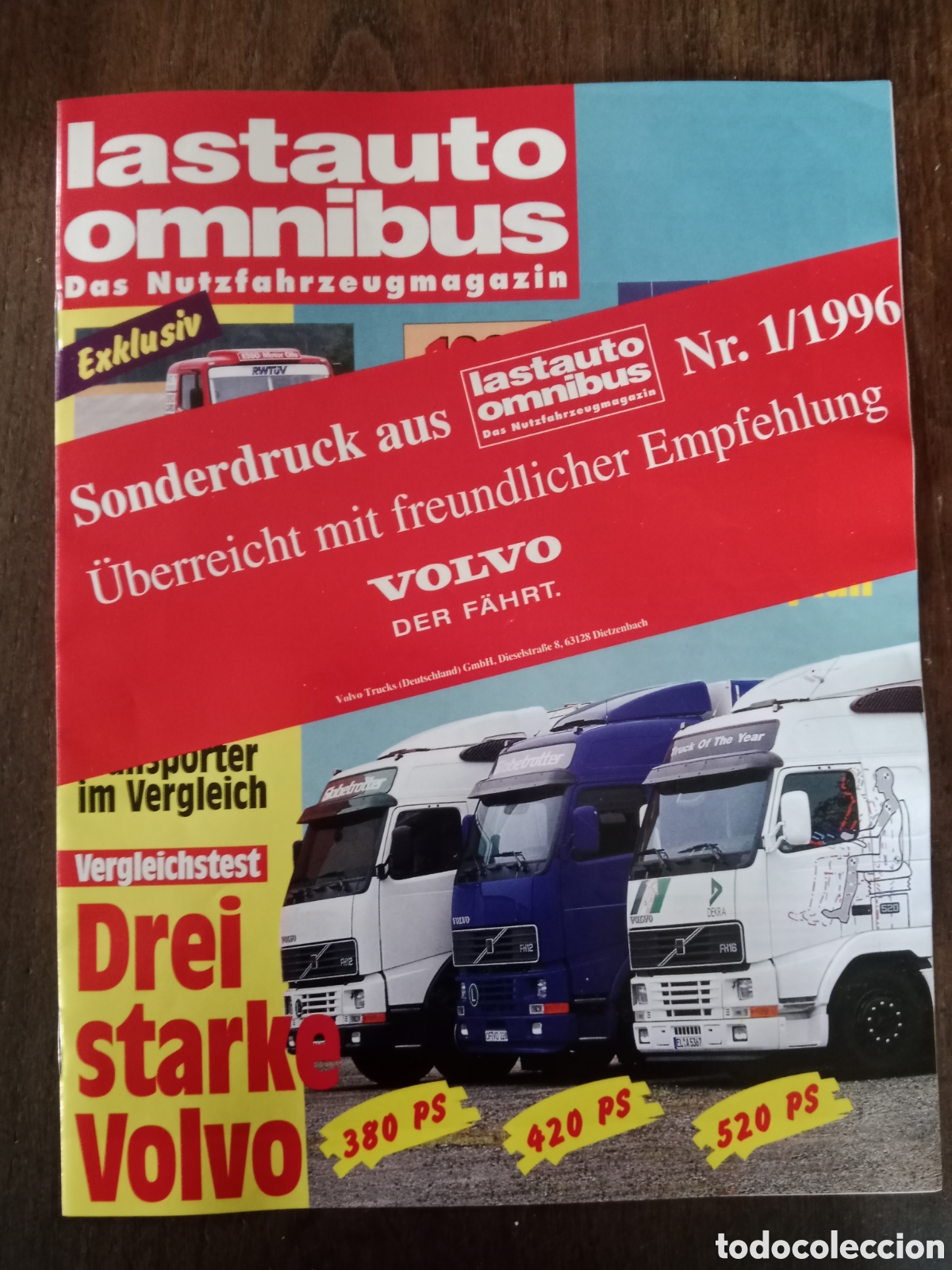 Coches: Suplemento revista lastauto n. 1 de 1996 camion volvo