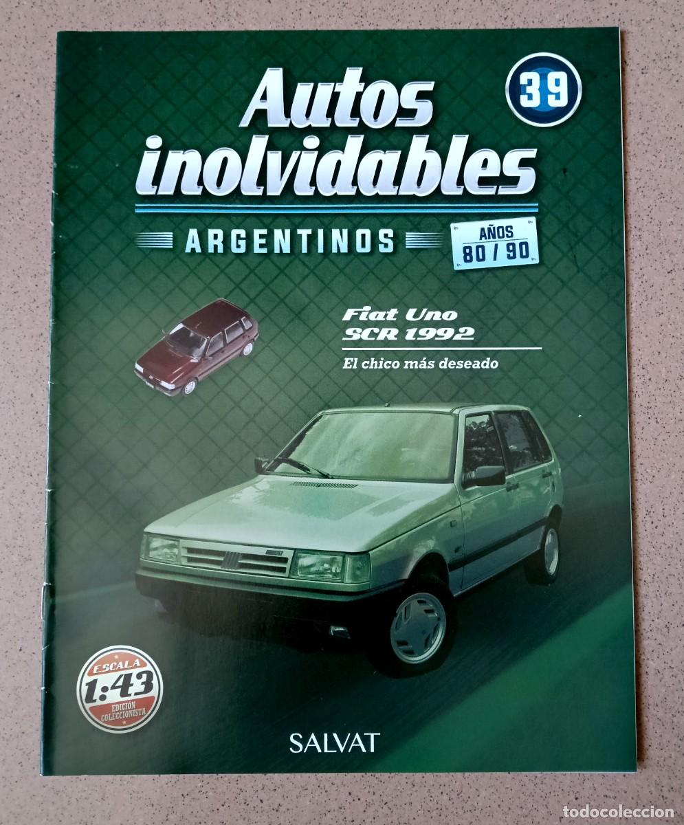 Coches: Fasc&iacute;culo 39 Fiat Uno SCR 1992 Autos inolvidables argentinos a&ntilde;os 80/90 Salvat Nuevo