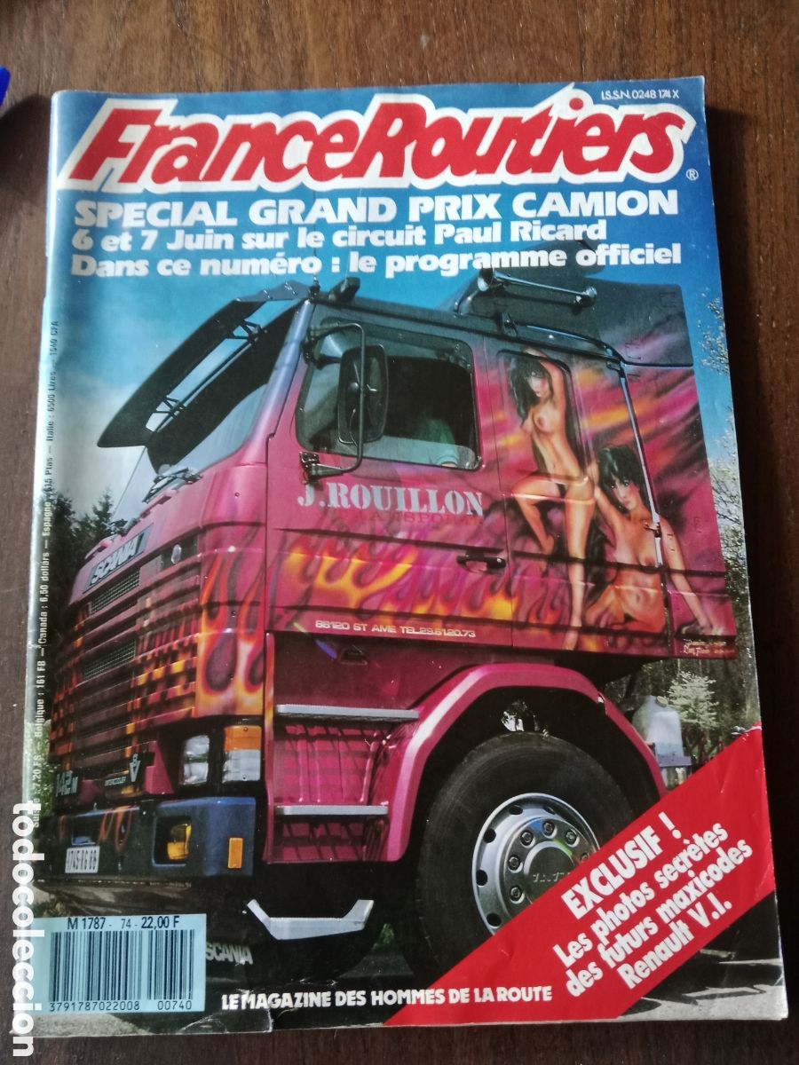 Coches: Revista france routiers n.74 de 1987 cami&oacute;n Pegaso 1234 tecno