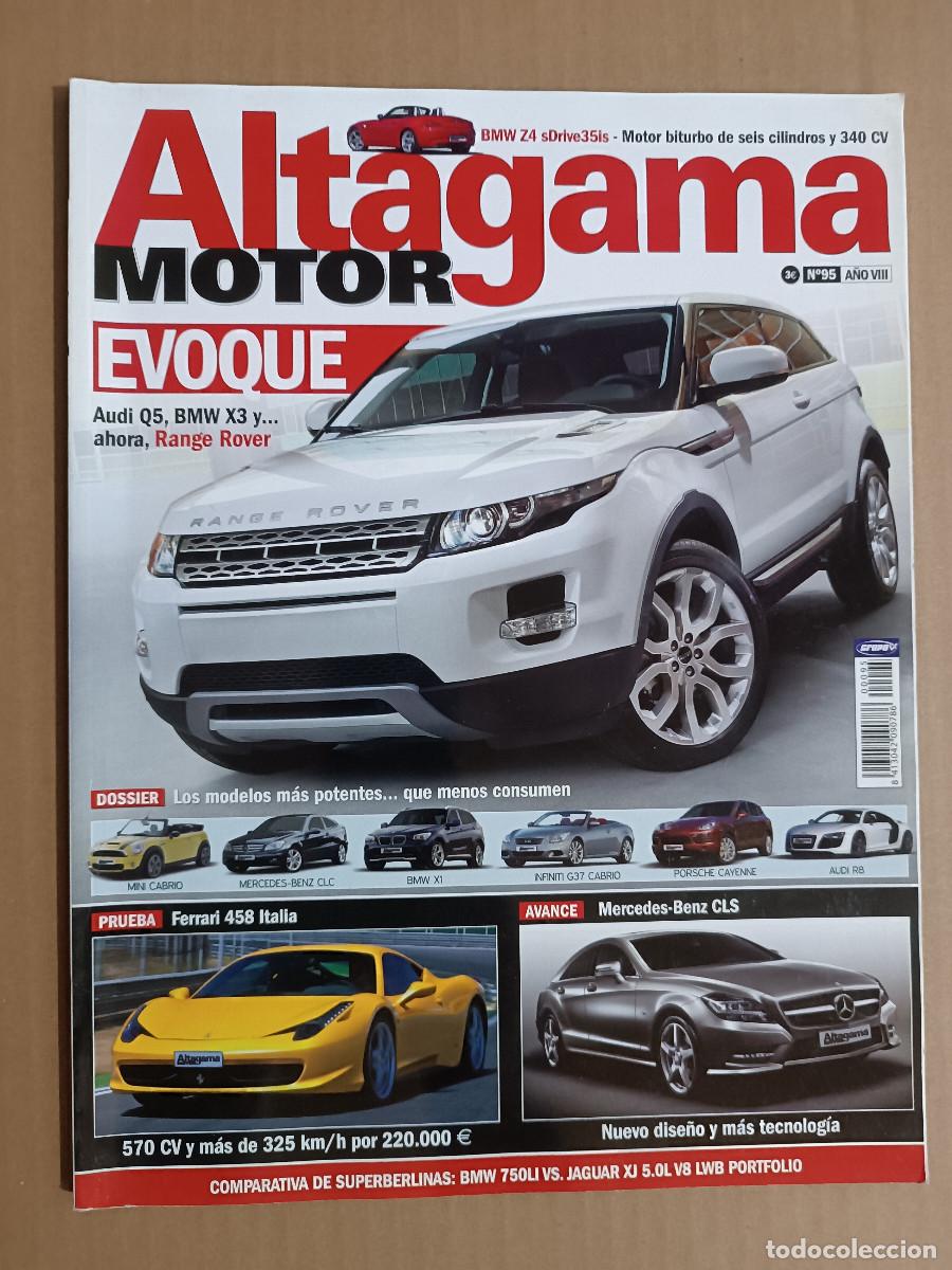 Coches: REVISTA ALTAGAMA MORTO N&ordm; 95 A&Ntilde;O VIII. PRU: FERRARI 458 ITALIA. COMP: BMW 750LI BERLINA Y JAGUAR XJ