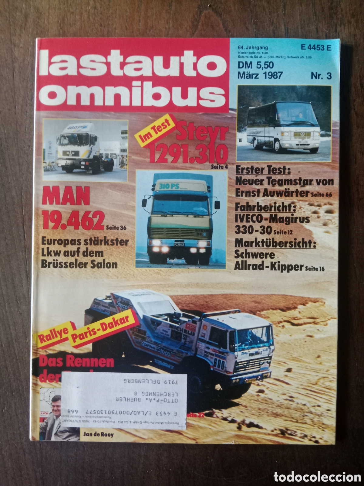 Coches: Revista lastauto n. 3 de 1987 cami&oacute;n
