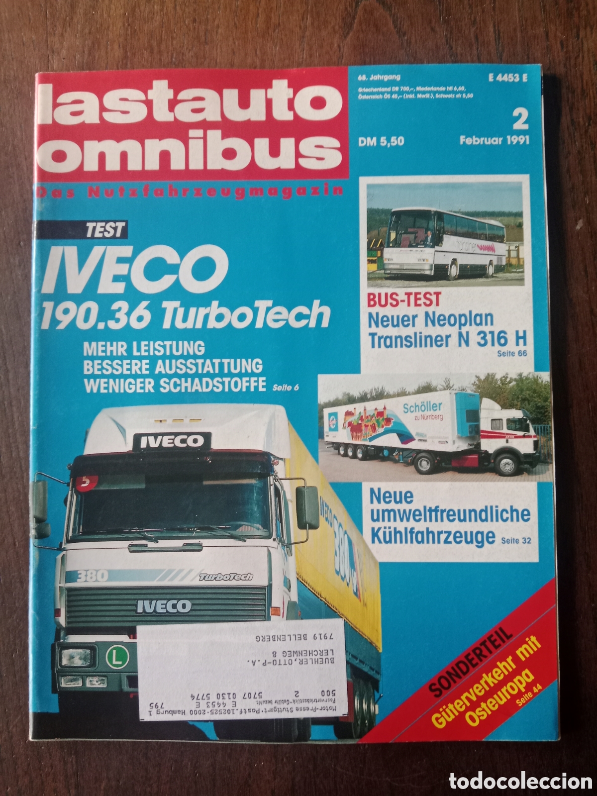Coches: Revista lastauto n. 2 de 1991 cami&oacute;n