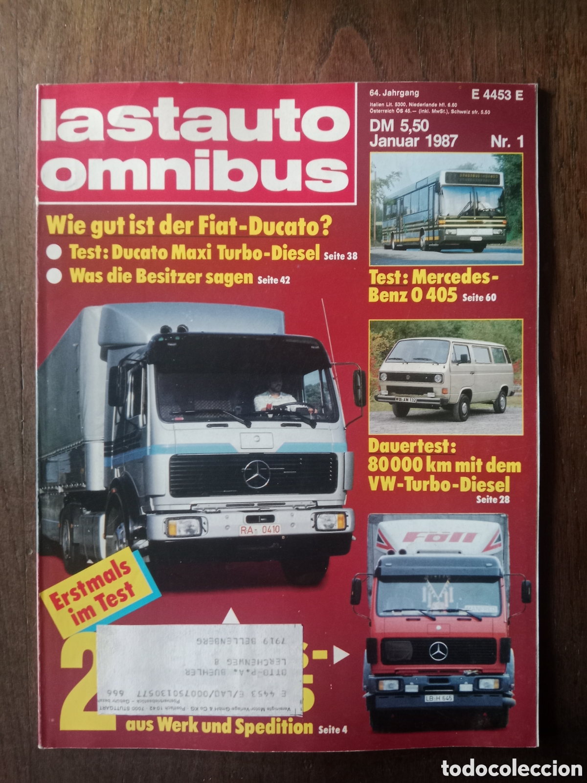 Coches: Revista lastauto n. 1 de 1987 cami&oacute;n