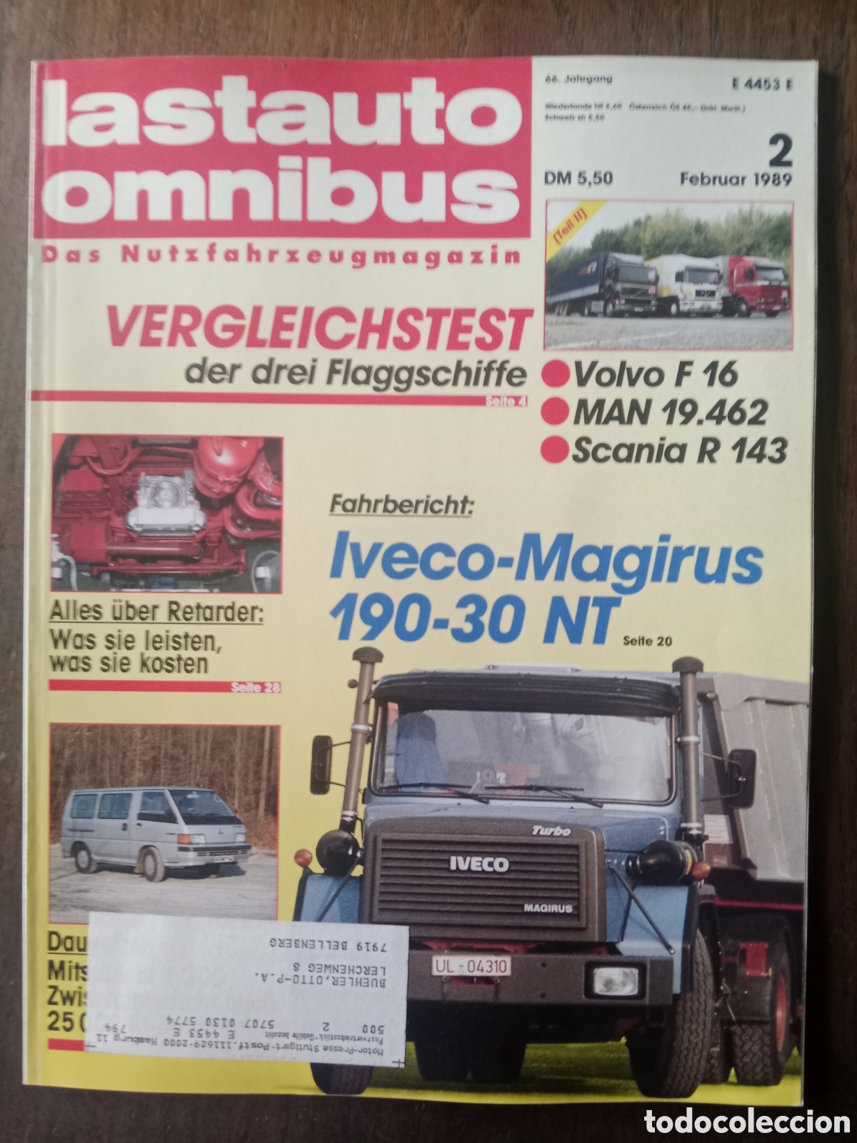 Coches: Revista lastauto n. 2 de 1989 cami&oacute;n