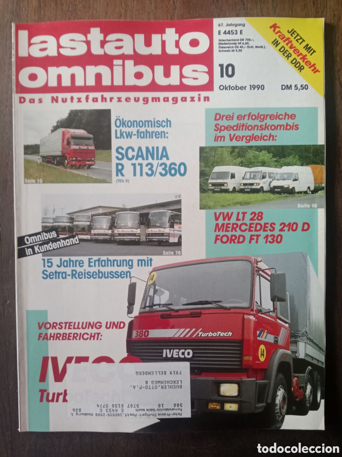 Coches: Revista lastauto n. 10 de 1990 cami&oacute;n