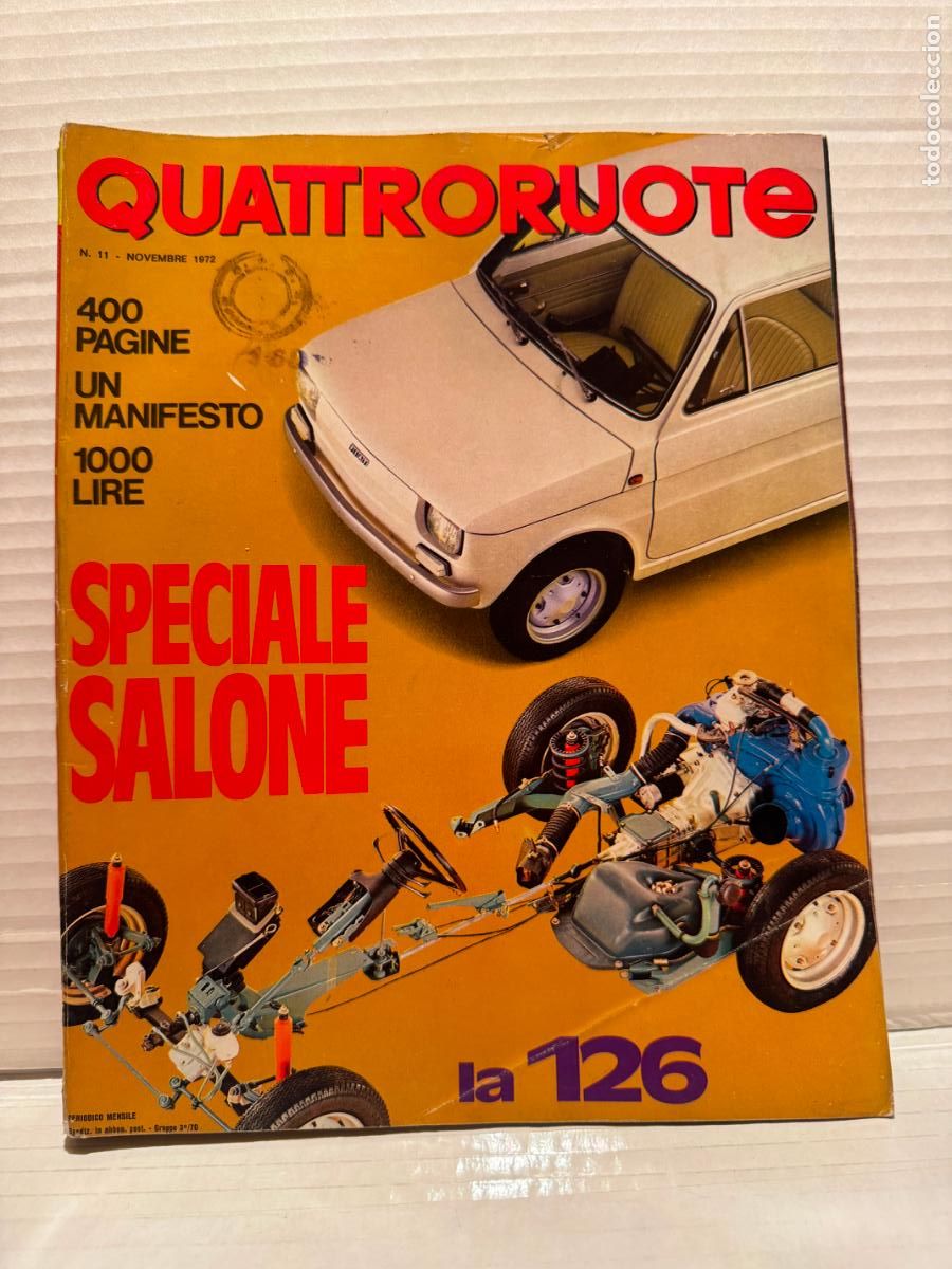 Coches: REVISTA COCHES QUATTRORUOTE 1972