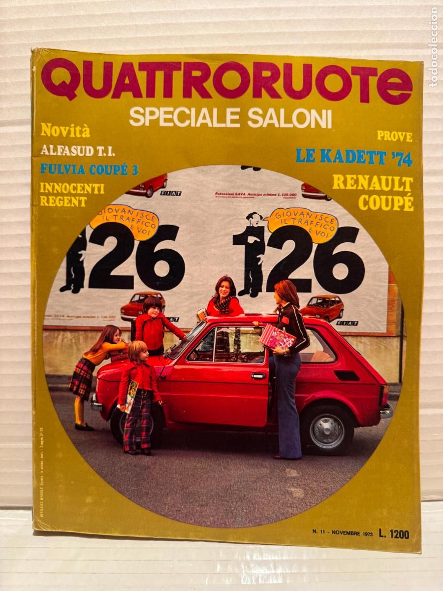 Coches: REVISTA COCHES QUATTRORUOTE 1972