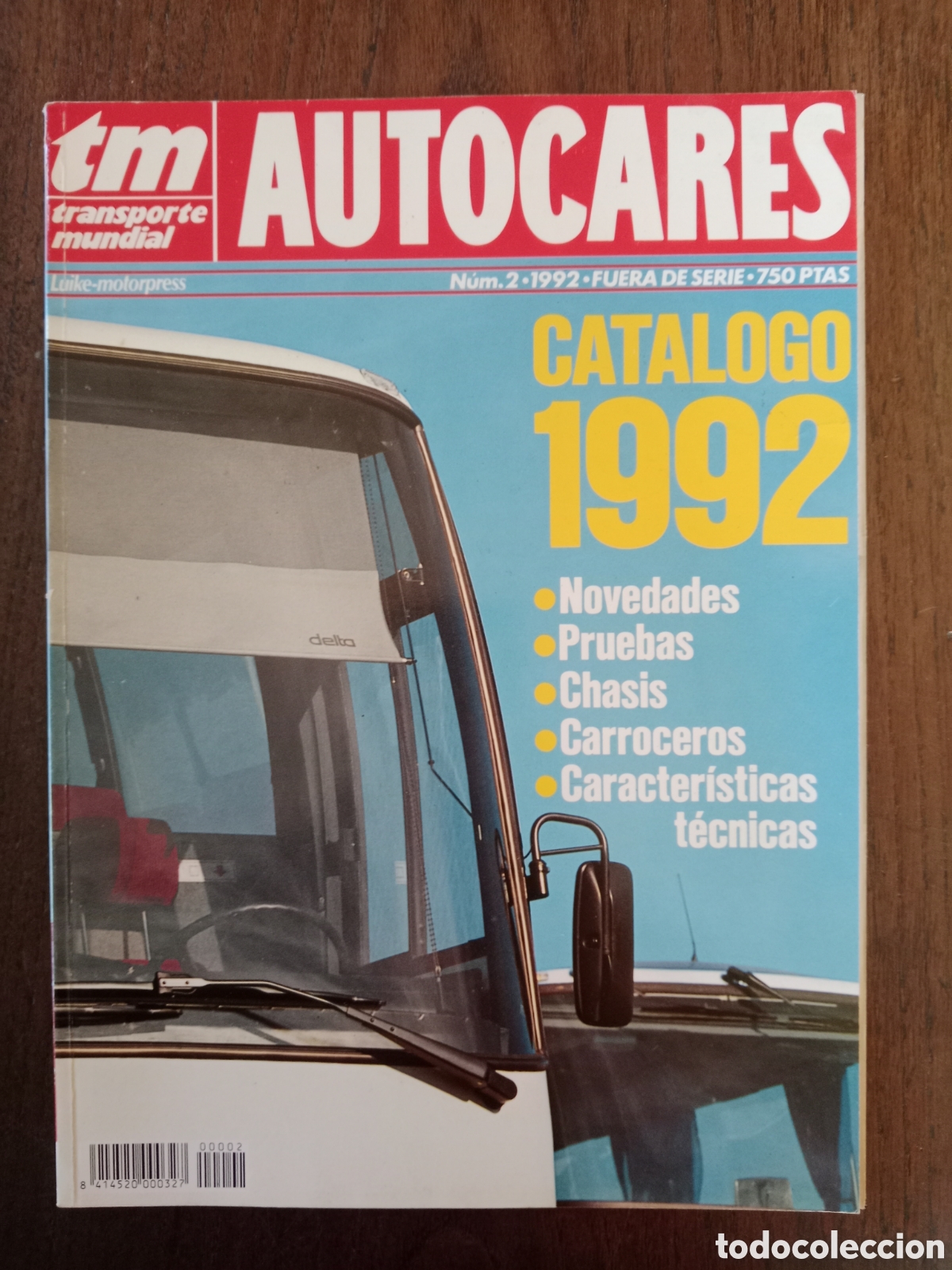 Coches: Revista transporte mundial cat&aacute;logo n. 2 de 1992 autocares