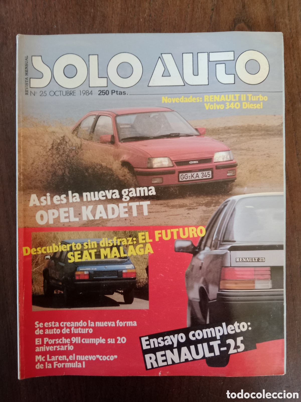 Coches: Revista solo auto n. 25 de 1984 autom&oacute;vil