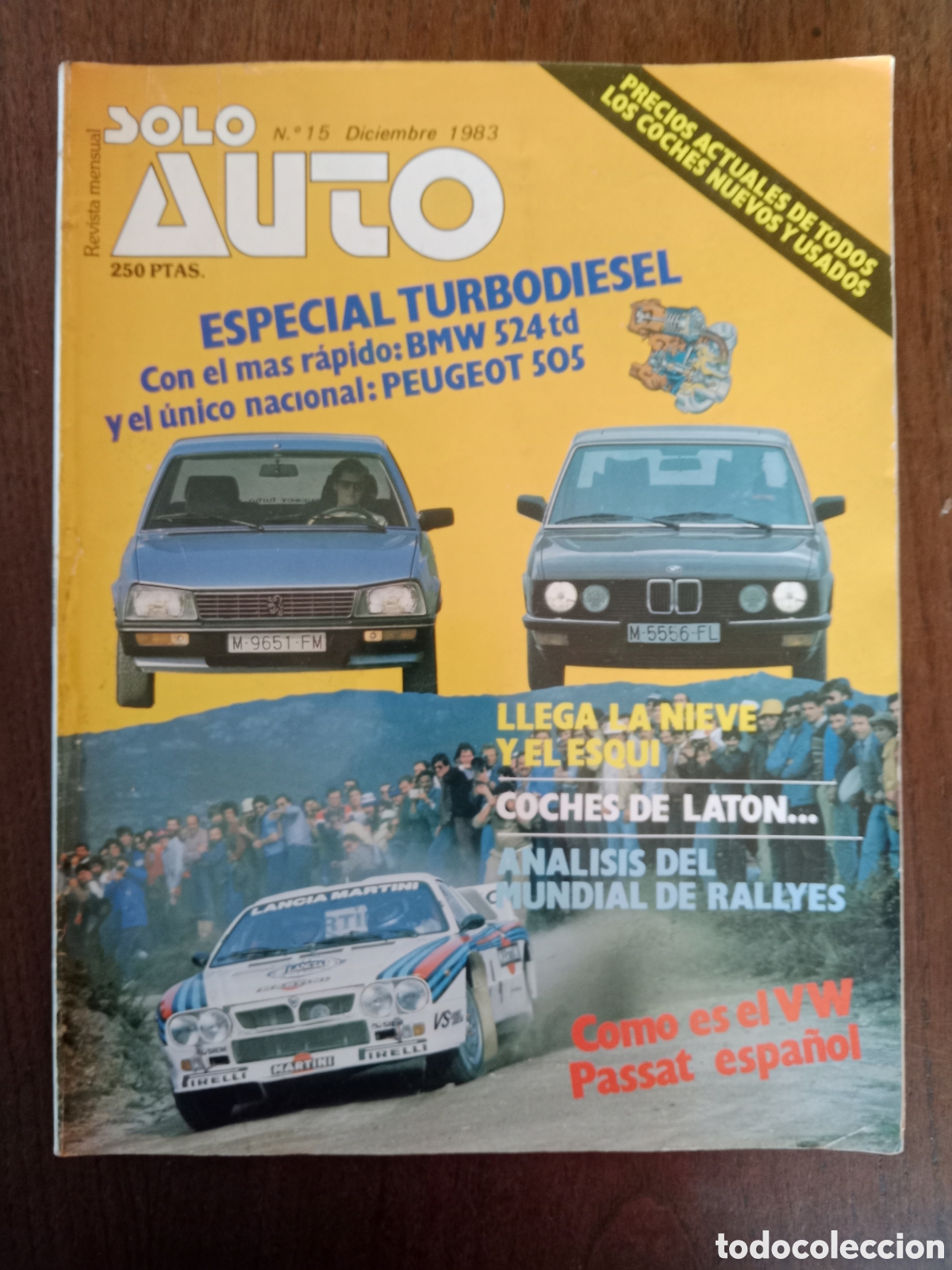 Coches: Revista solo auto n. 15 de 1983 autom&oacute;vil