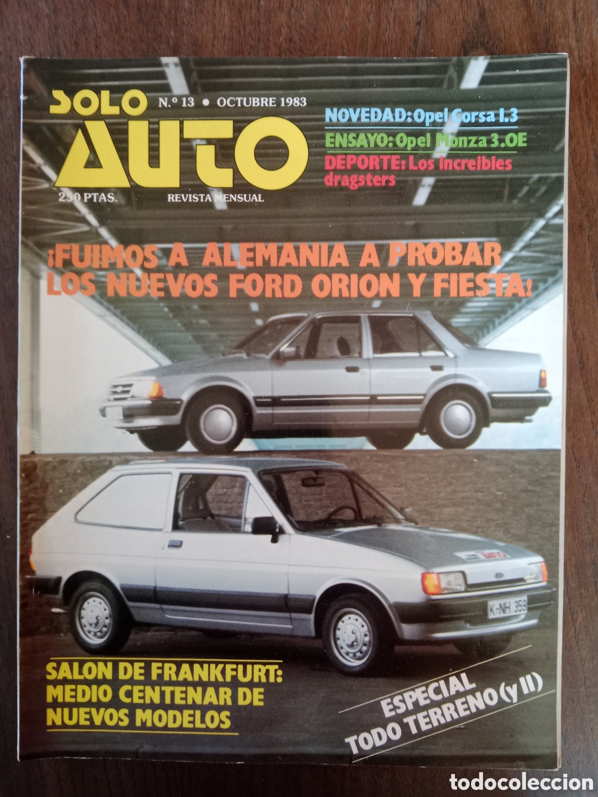 Coches: Revista solo auto n. 13 de 1983 autom&oacute;vil