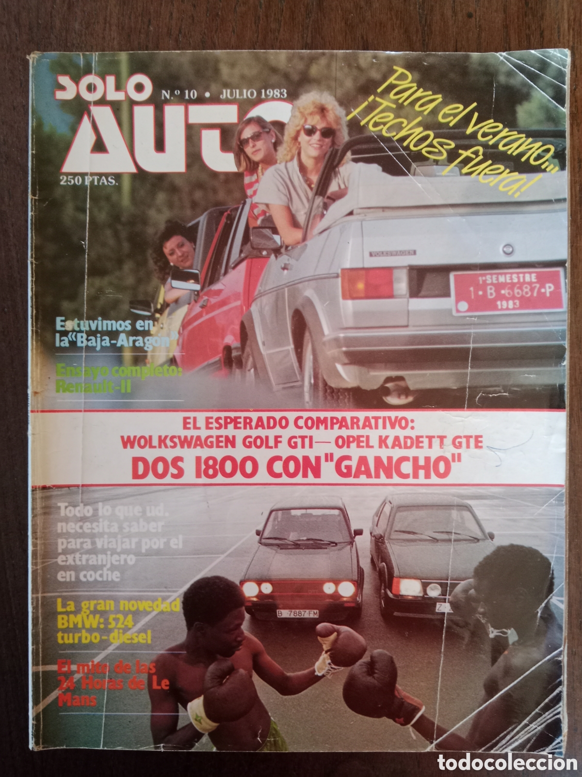 Coches: Revista solo auto n. 10 de 1983 autom&oacute;vil