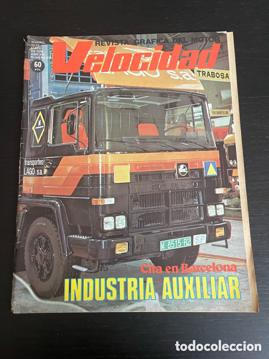 Coches: VELOCIDAD N&ordm; 870 - CHRYSLER DIESEL MOTOCROSS POSTER VILLENEUVE FERRARI EXPOMOVIL BARCELONA SALON F1