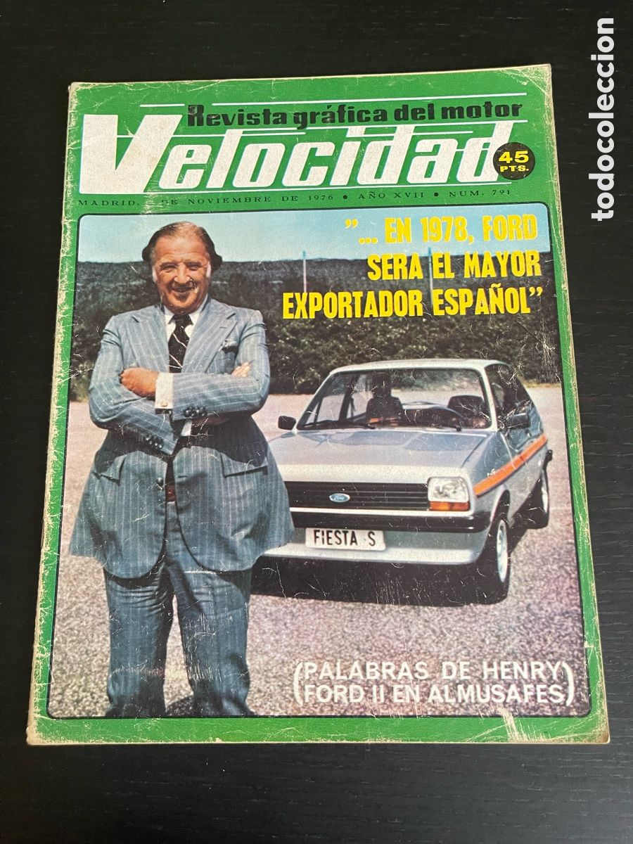 Coches: VELOCIDAD N&ordm; 791 - FORD ESPA&Ntilde;A FACTORIA FERRARI ASTON MARTIN LAGONDA RALLYE ESPA&Ntilde;A JARAMA F1430