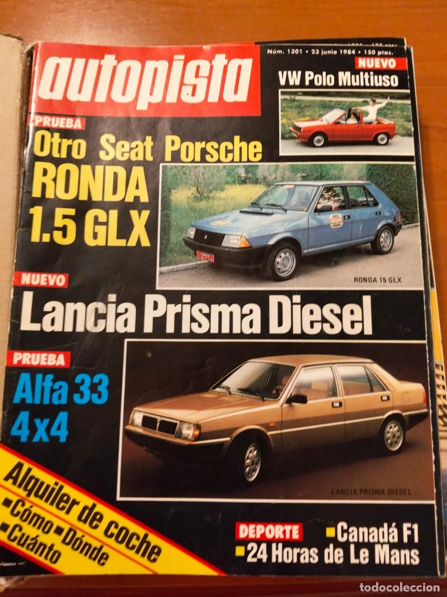 Coches: 16 Revistas Autopista 1984-1986 N&ordm; 1301 y 1365-1411 Encuadernadas Sin Guillotinar