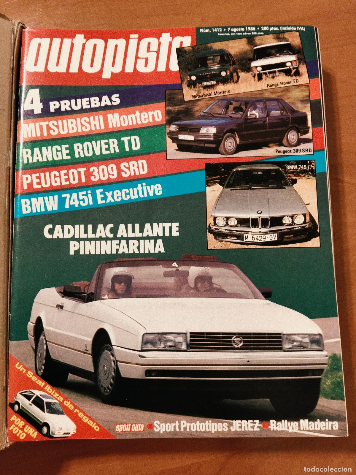 Coches: Autopista N&ordm; 1412 a 1426 (1986) Colecci&oacute;n Completa Encuadernada Sin Guillotinar
