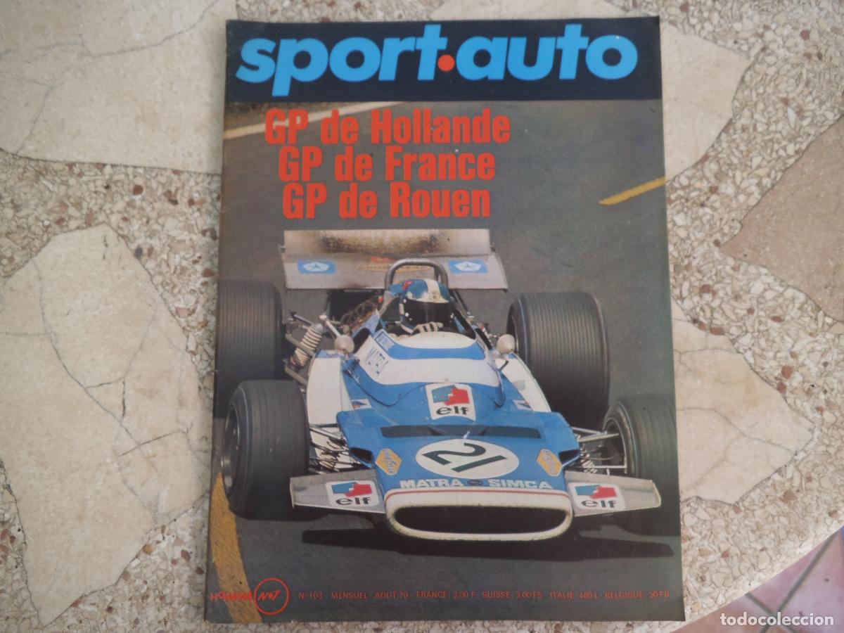 Coches: sport auto n&ordm; 103, 1970, falta poster, gp de hollande, gp de france, gp de rouen,
