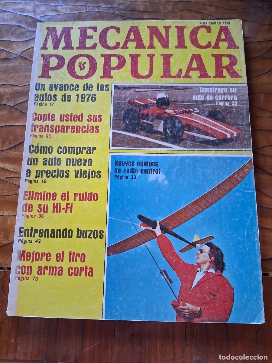Coches: Revista MEC&Aacute;NICA popular noviembre a&ntilde;o 1975 avi&oacute;n radio control taller bicicletas Subaru