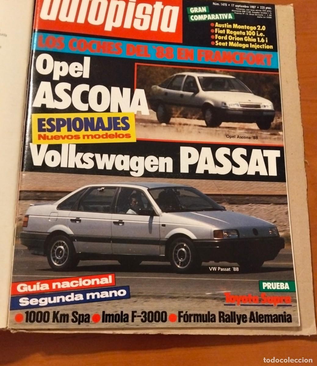 Coches: AUTOPISTA 1987 Lote 15 revistas originales N&ordm; 1471 a 1485 Septiembre-Diciembre
