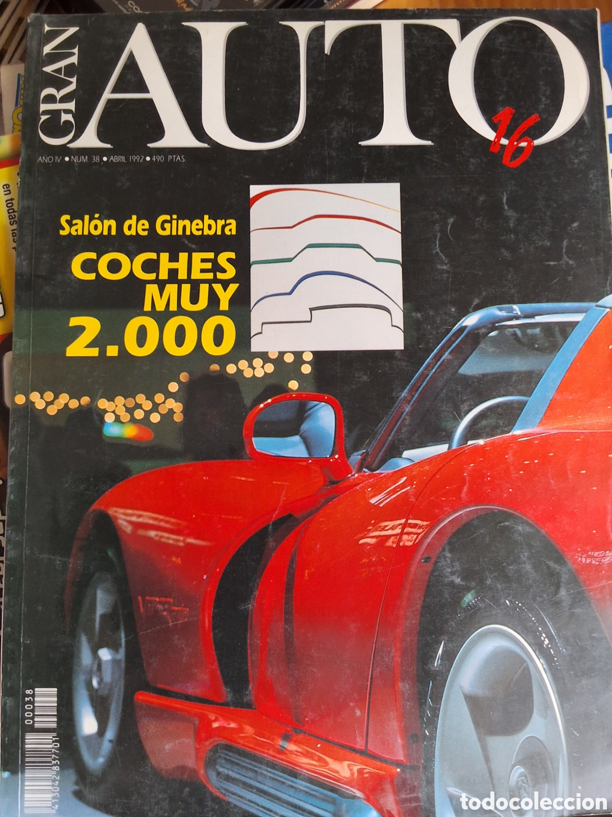 Coches: Gran auto 16 revista coches n&uacute;mero 38 a&ntilde;o 1992/4