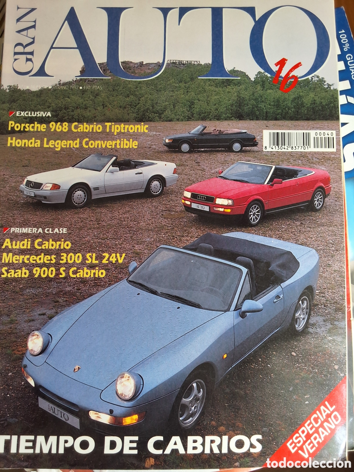 Coches: Gran auto 16 revista coches n&uacute;mero 40 a&ntilde;o 1992 verano