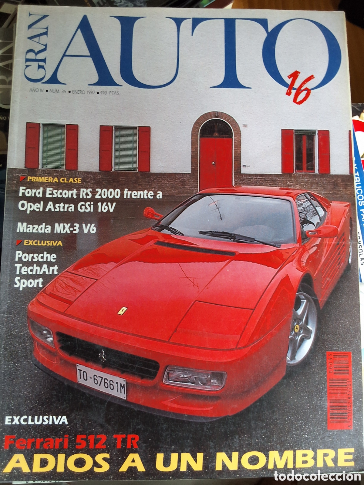 Coches: Gran auto 16 revista coches n&uacute;mero 35 a&ntilde;o 1992/1