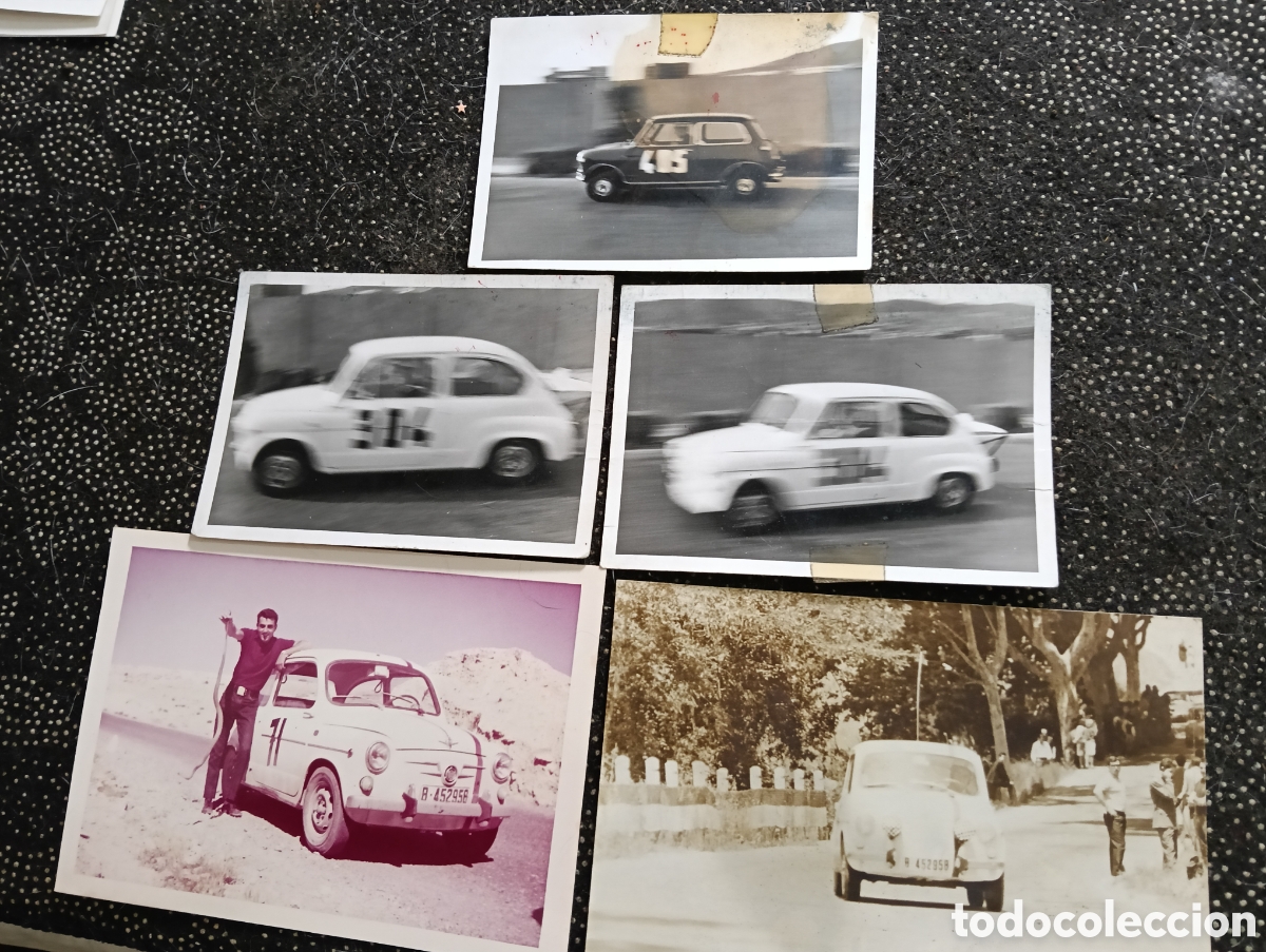 Coches: 5 Fotograf&iacute;as Rally de los 1000 km. 1960, circuito Carlos III, 3&deg; y 5&deg; clasificados