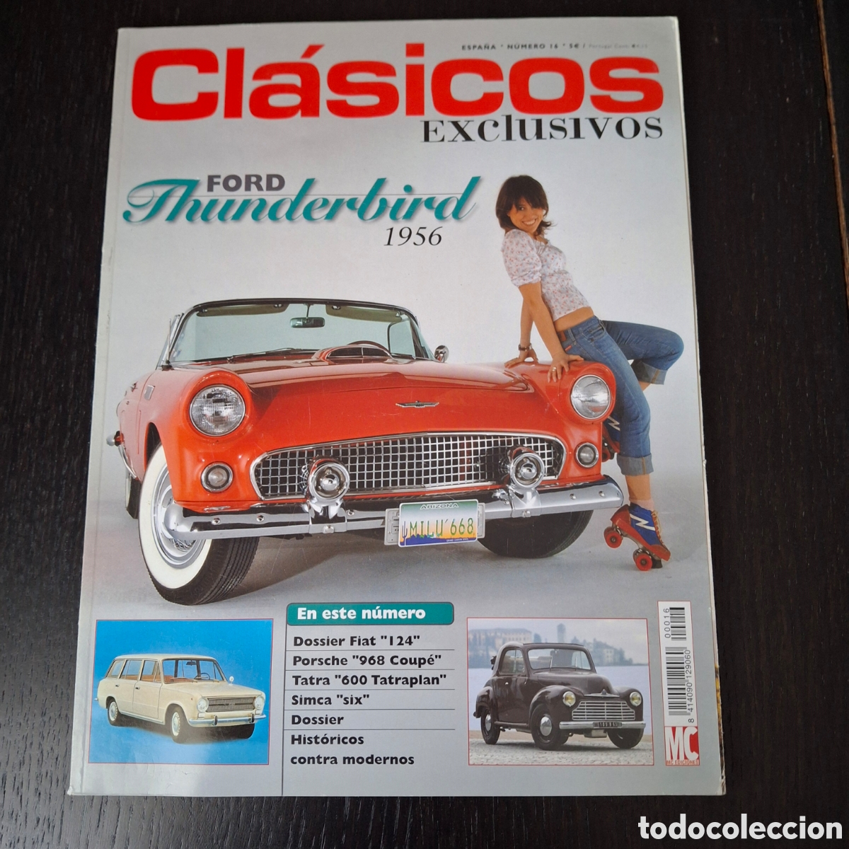 Coches: CLASICOS EXCLUSIVOS N&ordm; 16 - FORD THUNDERBIRD FIAT 124 PORSCHE 968 TATRA 600 TATRAPLAN SIMCA SIX