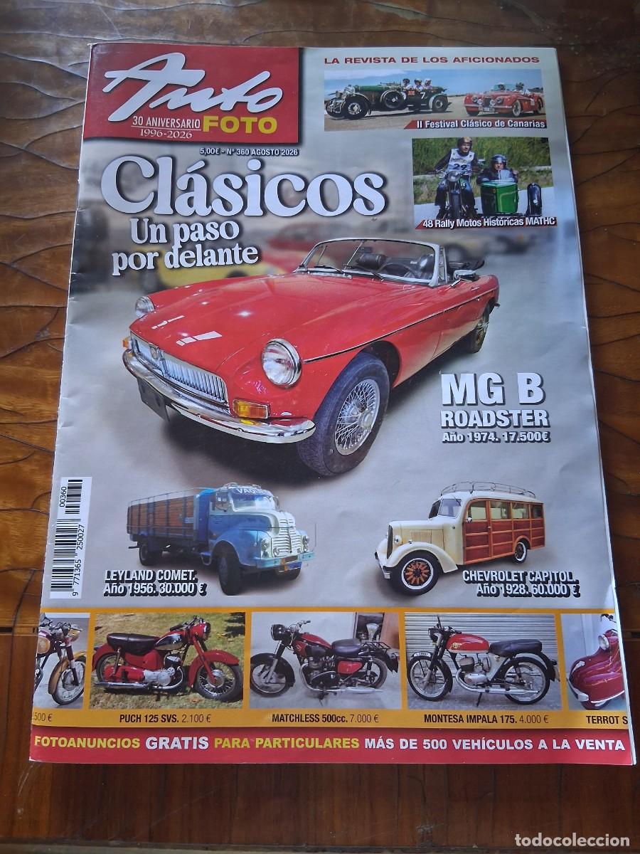Coches: Revista Auto foto coches clasicos 360 MG B Roadster Festival Canarias motos Mathc