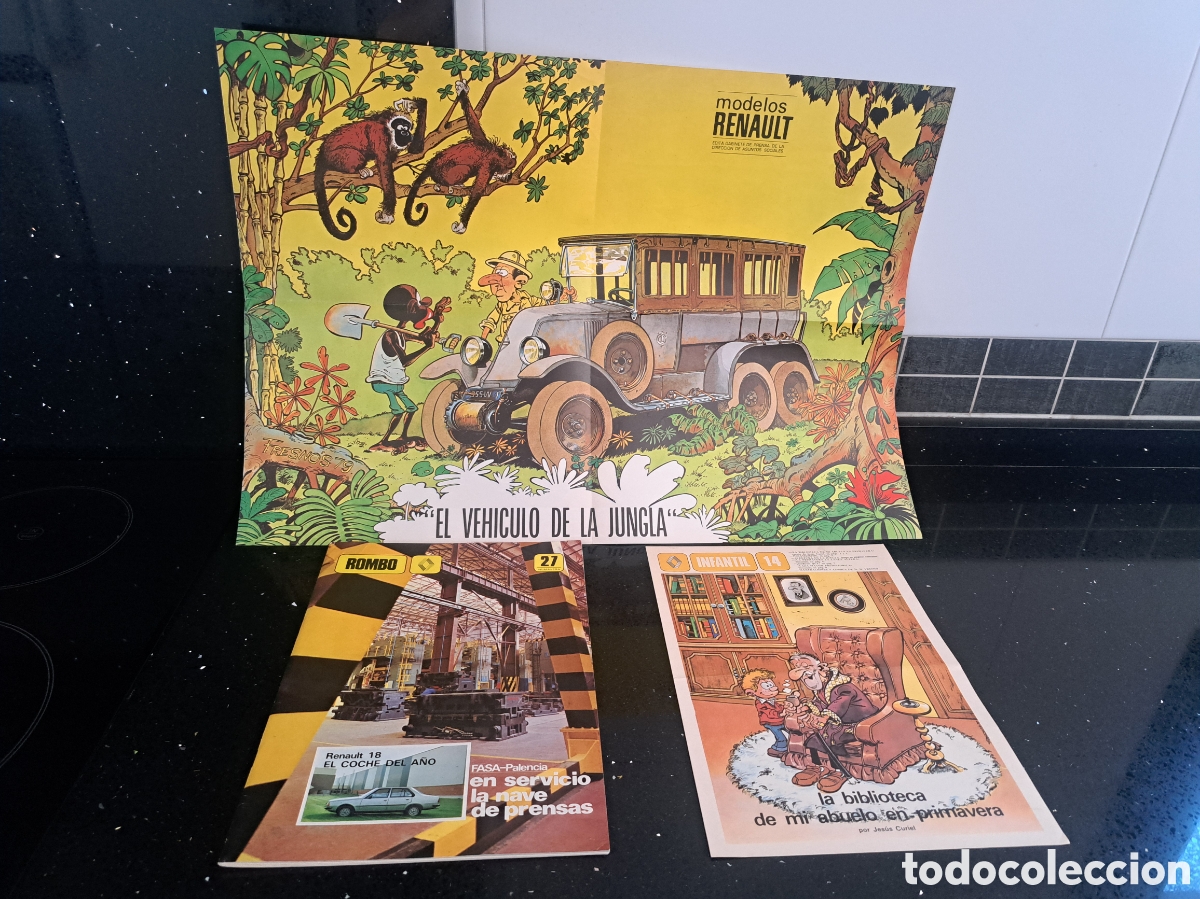 Coches: Revista Rombo N&ordm; 27 FASA Renault (1979) + Suplemento Infantil y P&oacute;ster