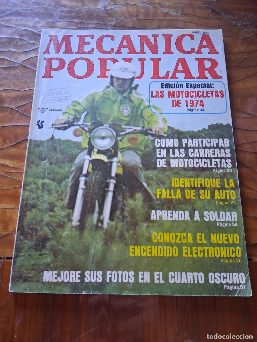 Coches: Revista mec&aacute;nica popular moto motocicletas cat&aacute;logo a&ntilde;o 1974