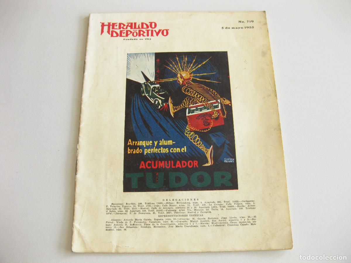 Coches: REVISTA HERALDO DEPORTIVO N&ordm; 719 DE 1935.