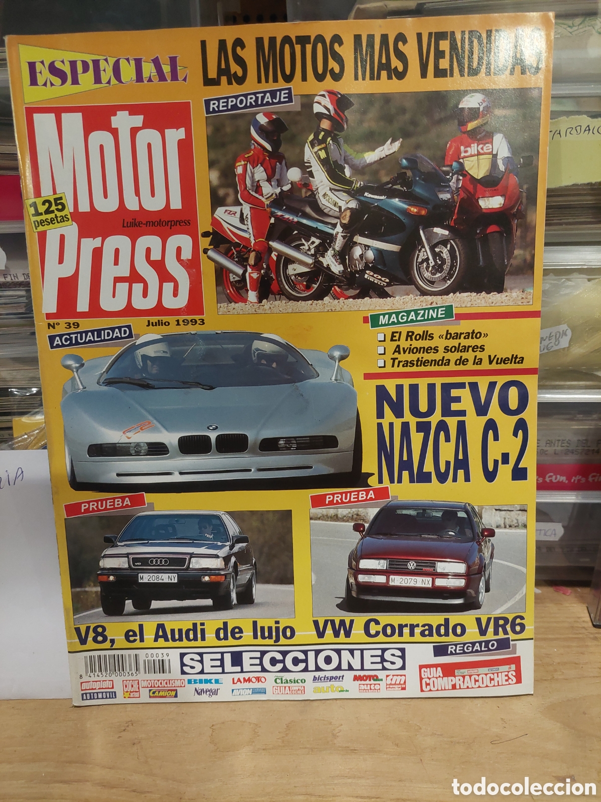 Coches: REVISTA MOTOR PRESS MOTOS ,MAZCA C 2,AUSI Y VW VR6