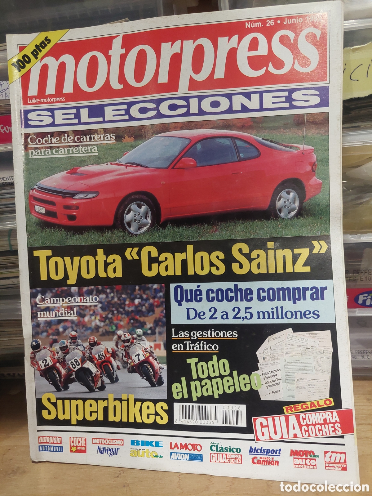 Coches: REVISTA MOTORPRESS ,1992 N&Uacute;MERO 26 TOYOTA CARLOS SAINZ,SUPERBIKES