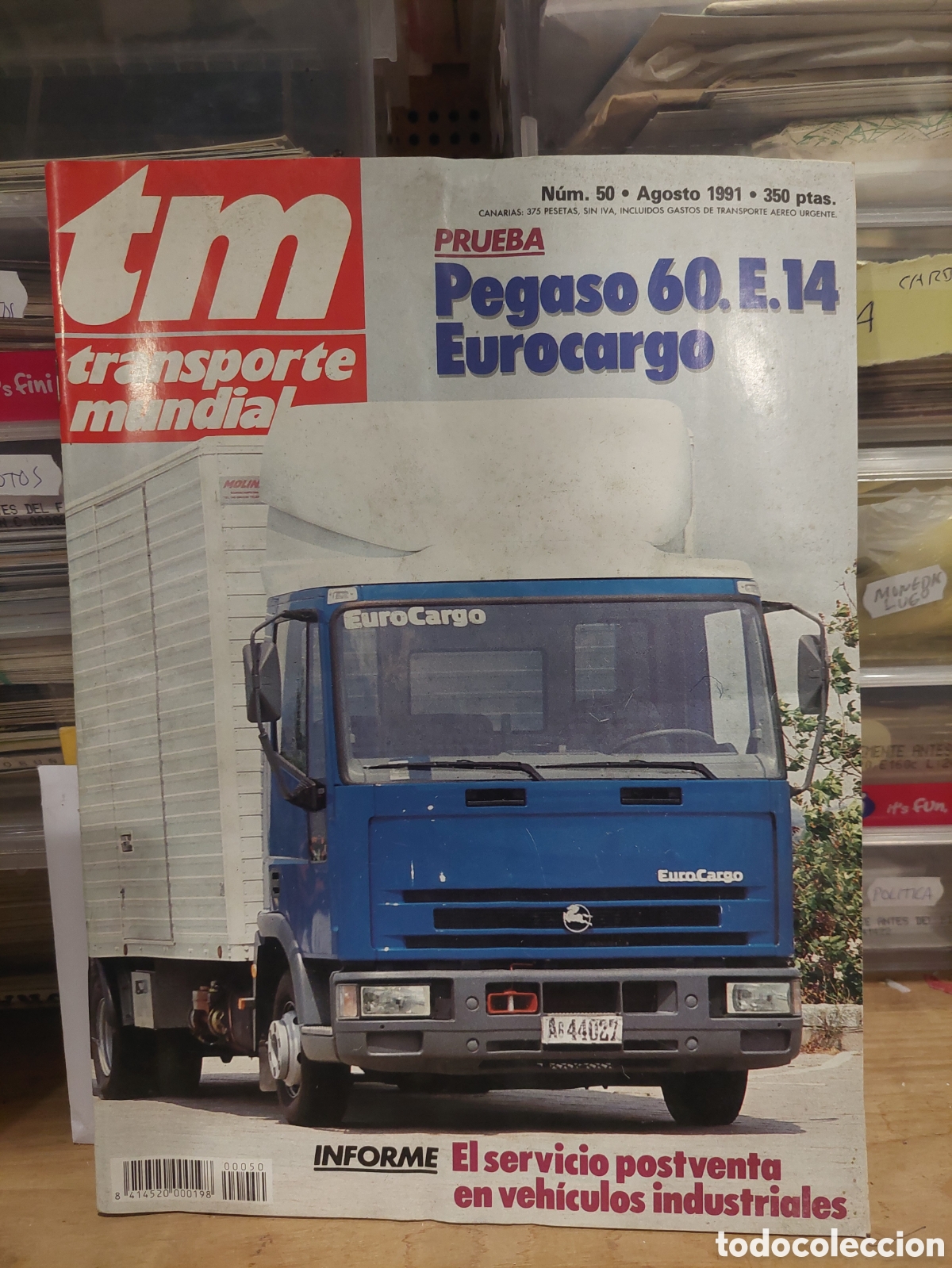 Coches: CAMIONES TM50 REVISTAS TM TRASPORTE MUNDIAL A&Ntilde;O 1991 N&Uacute;MERO 49,VOLVO F 10 6X2 ,KUWAIT ,PREMIO FRANCI