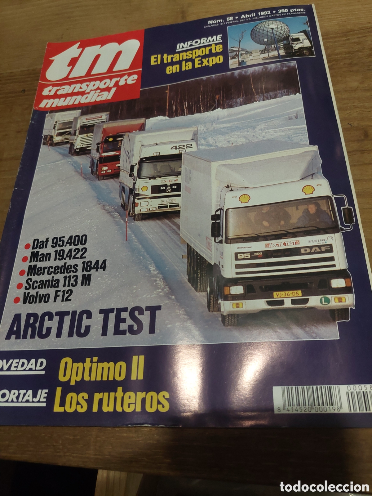 Coches: REVISTA CAMIONES TM TRASPORTE MUNDIAL N&Uacute;MERO 58 1992
