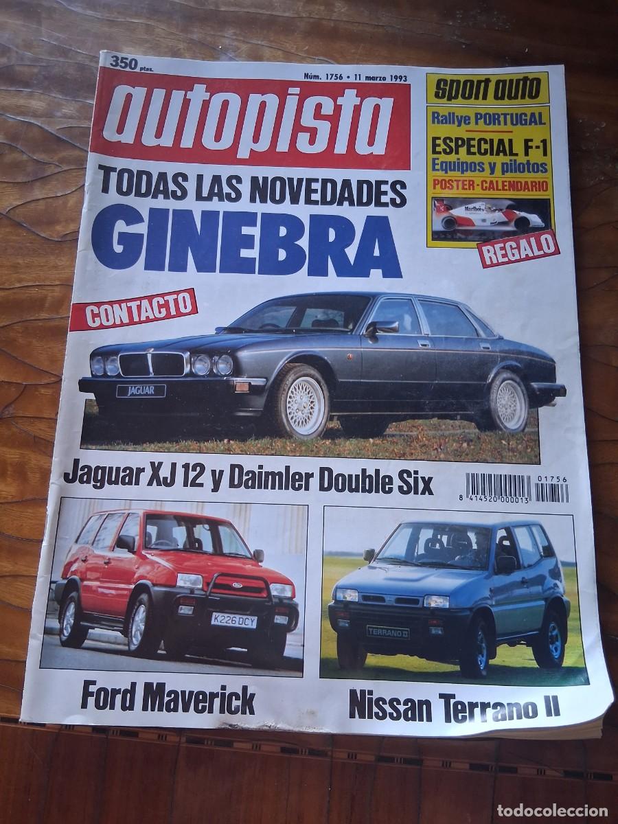 Coches: Revista coche autopista 1756 Jaguar XJ 12 Daimler Double Six Nissan Terrano Ferruccio Lamborghini