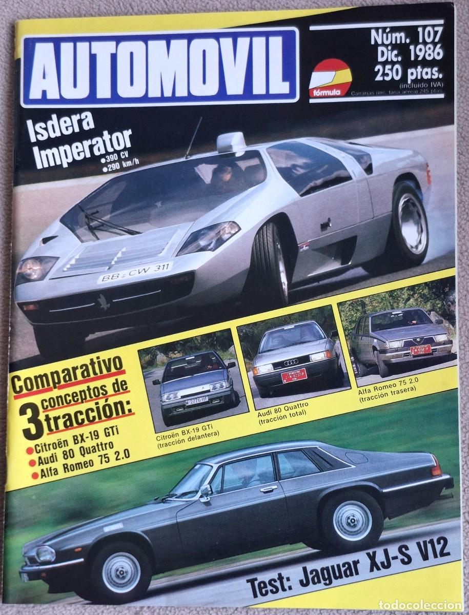 Coches: Revista Automovil N&ordm;107 diciembre 1986
